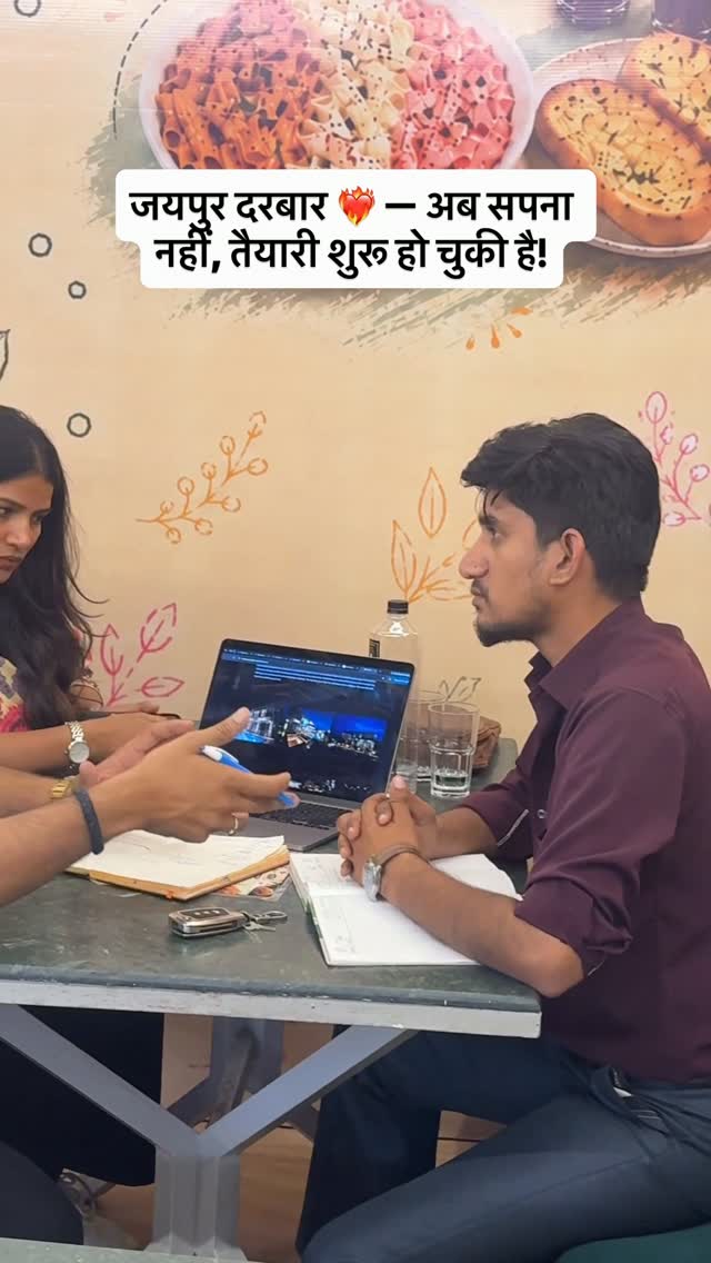 Jaipur Darbar team planning meeting from an official reel